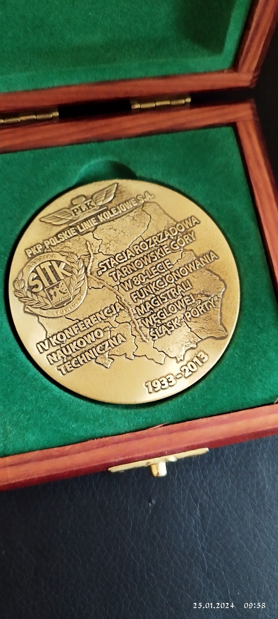 Medal kolejowy magistrali węglowej Śląsk - Porty