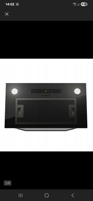 Okap kuchenny do zabudowy Klarstein podszafkowy 52cm 439 m³/h LED A++