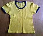 Malko Siateczkowa żółta sportowa koszulka T-shirt 98-104cm 3-4lata