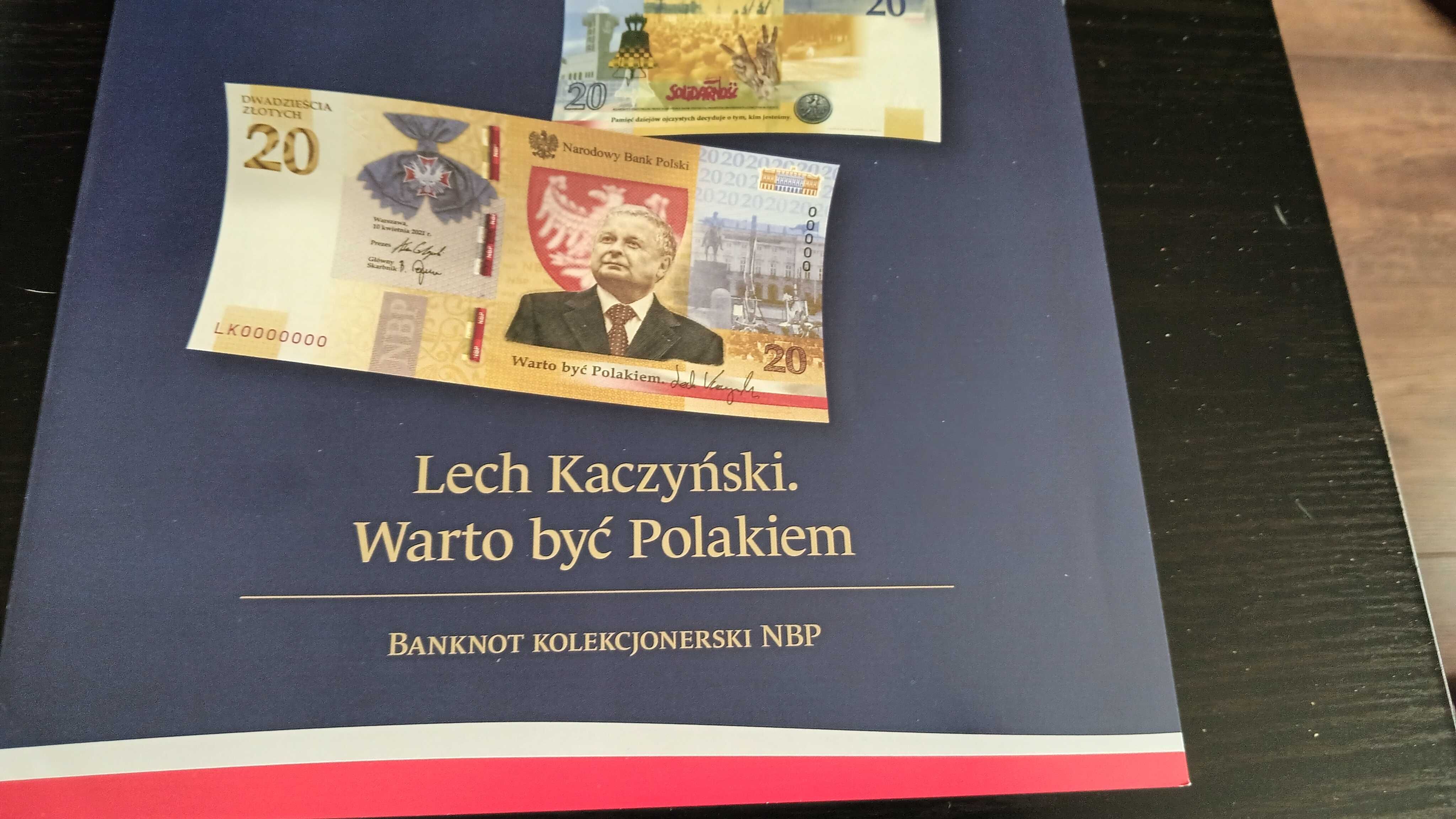 Lech Kaczyński.Warto być Polakiem.Bardzo wysoki numer 79689.Unikat.