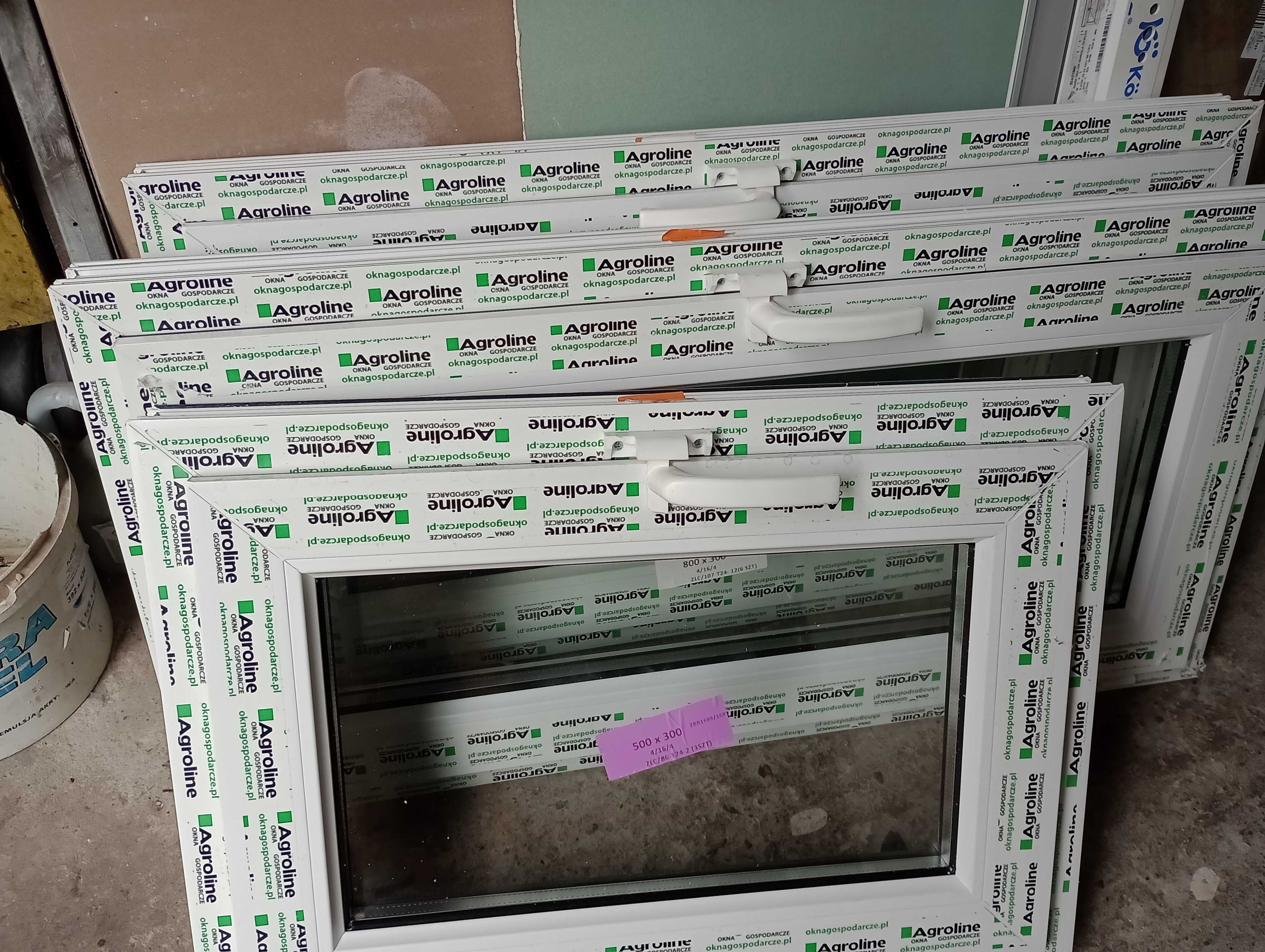 okno PCV szer.90xwys.60 techniczne dwuszybowe i inne rozmiary