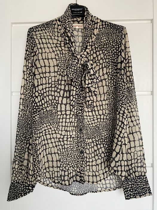 Kontatto bluzka wiązana u szyi S