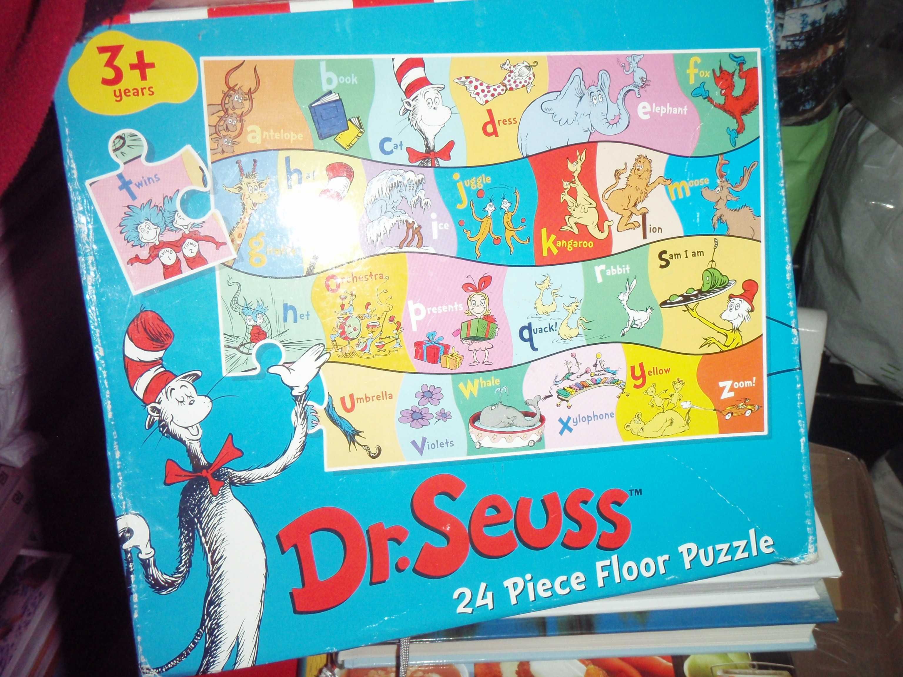 Puzzle 24 elem. DR. SEUSS - Alfabet angielski kolorowe, duże elementy