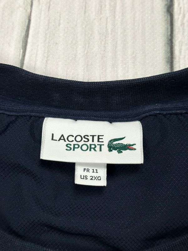 Lacoste Sport Bluza Crewneck Męska Logo na Piersi r. 11 / 2XG / 6XL
