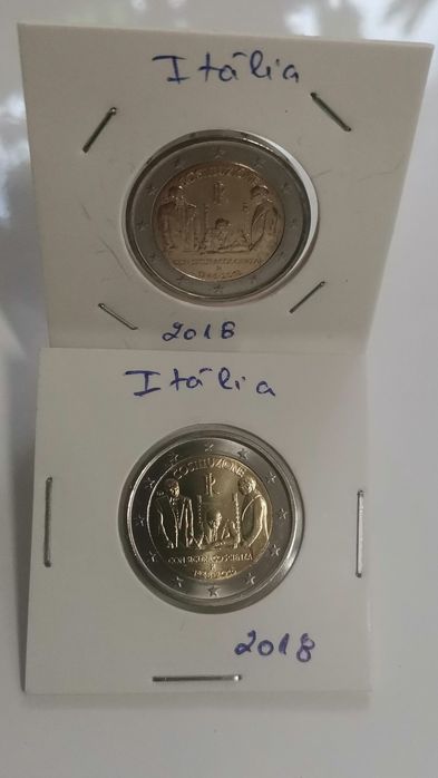 Moeda UNC comemorativa de 2€ - Itália 2018