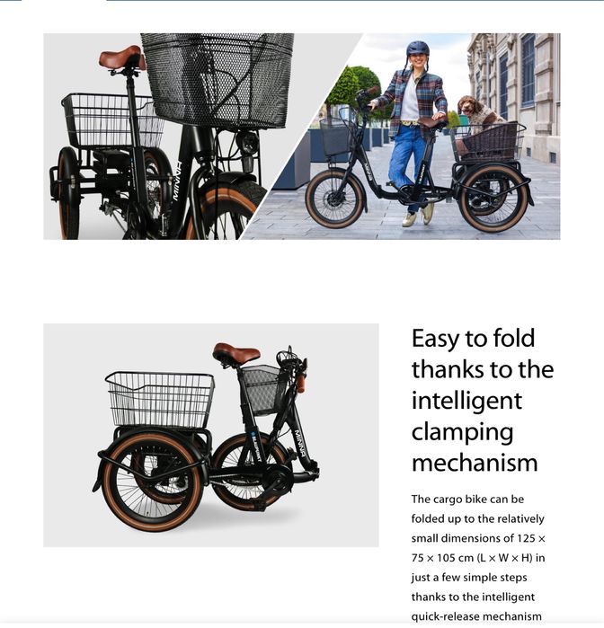 Blaupunkt Minna rower elektryczny cargo  4km przebieg