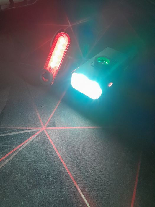 lampki/światła/reflektory rowerowe LED, przód i tył