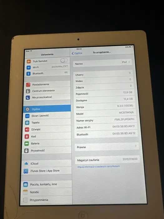 Tablet ipad 2 16gb