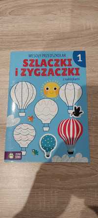 Książeczka edukacyjna literki szlaczki cyferki