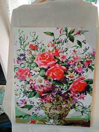 Obraz akrylowy, wazon pełen kwiatów