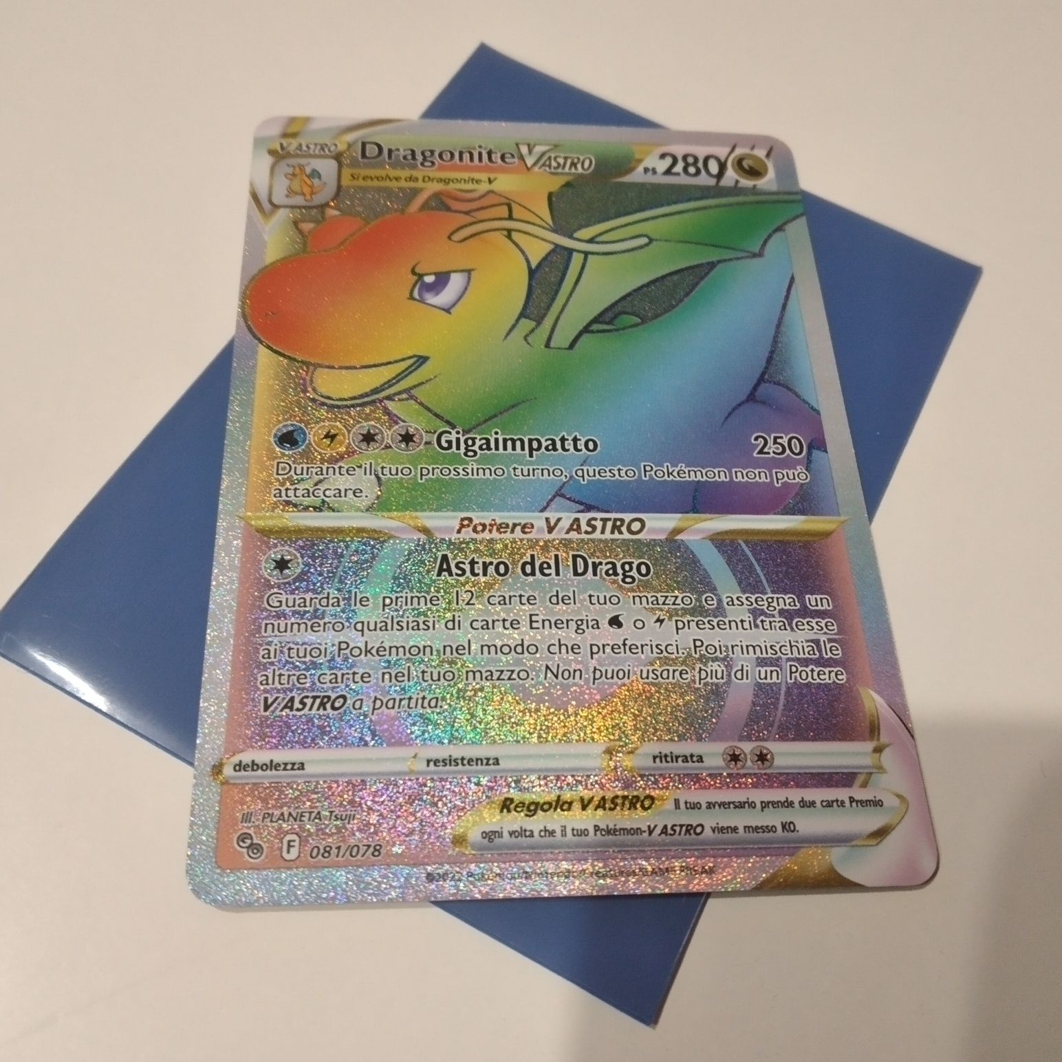 Dragonite VStar - włoski - Pokemon Go - Karty Pokemon