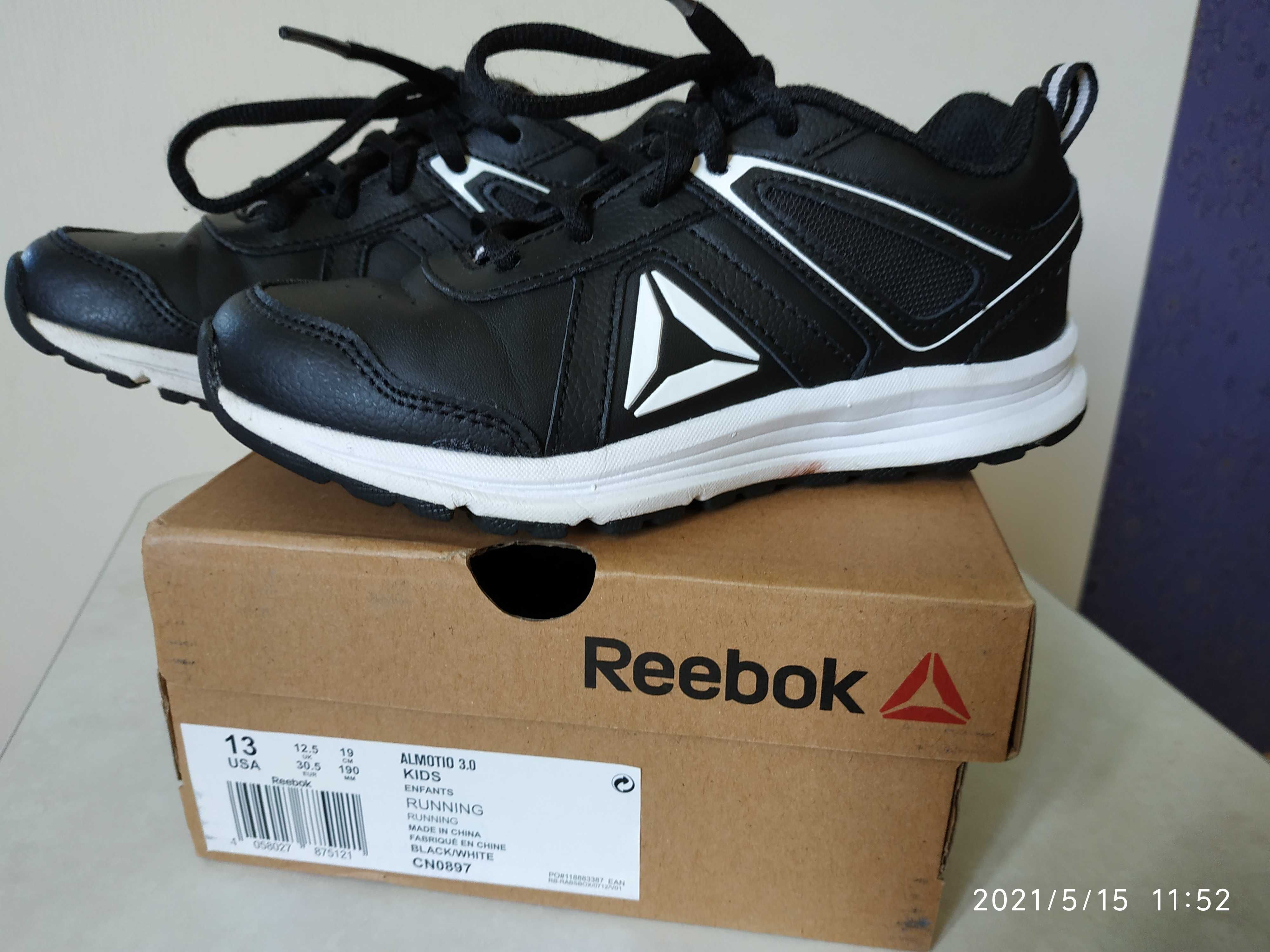 Кожаные кроссовки Рибок Reebok оригинал р.13 US стелька 20,5 см