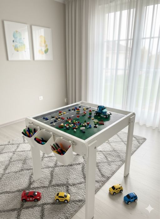 Столик детский для лего lego стульчик кресло детская мебель песочница