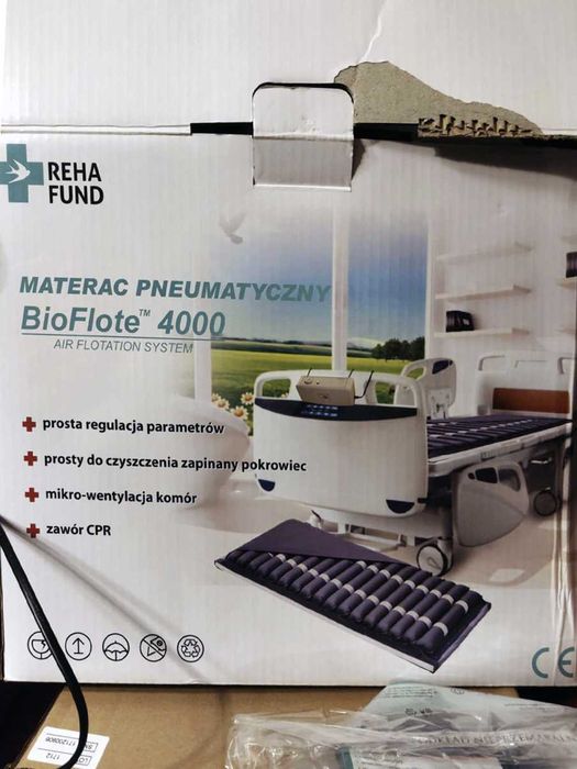 Używany Materac przeciwodleżynowy z pompą BIO FLOTE 4000- Reha Fund