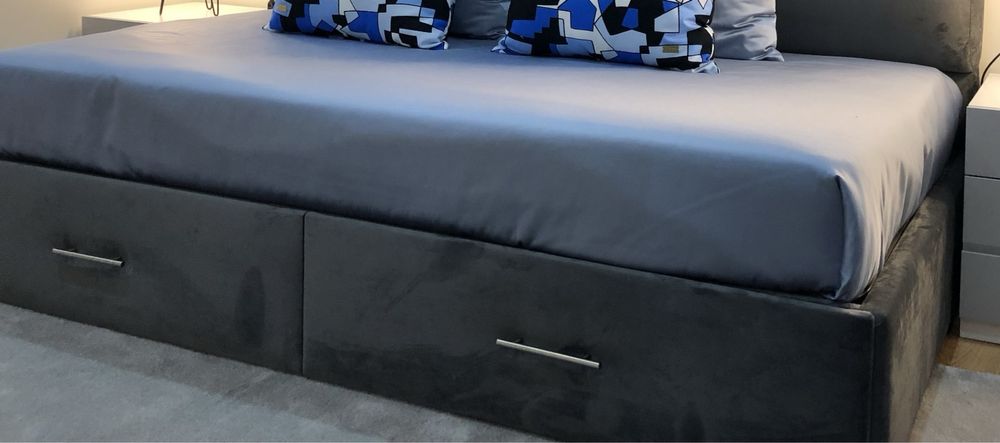 Cama - Base de cama com gavetões