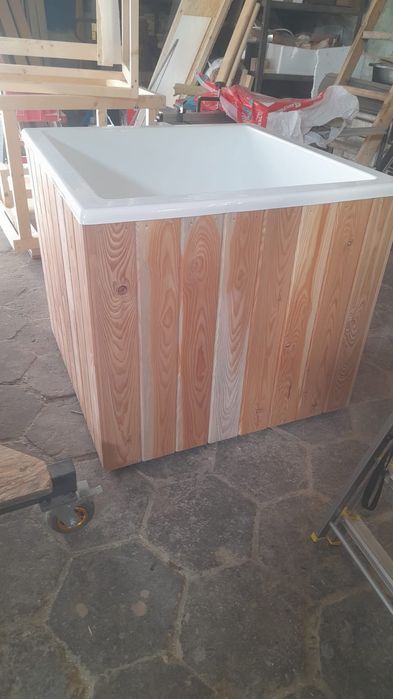 Balia beczka schladzalnik po saunie bania schladzania zimną wodę kwadr