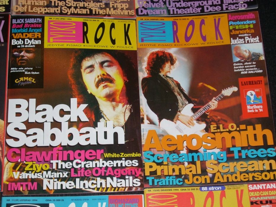 miesięcznik Tylko Rock rocznik 1994