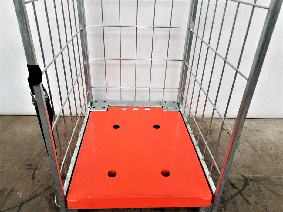 Wózek z HAMULCEM Kosz Magazynowy Kurierski Transportowy Rollkontener