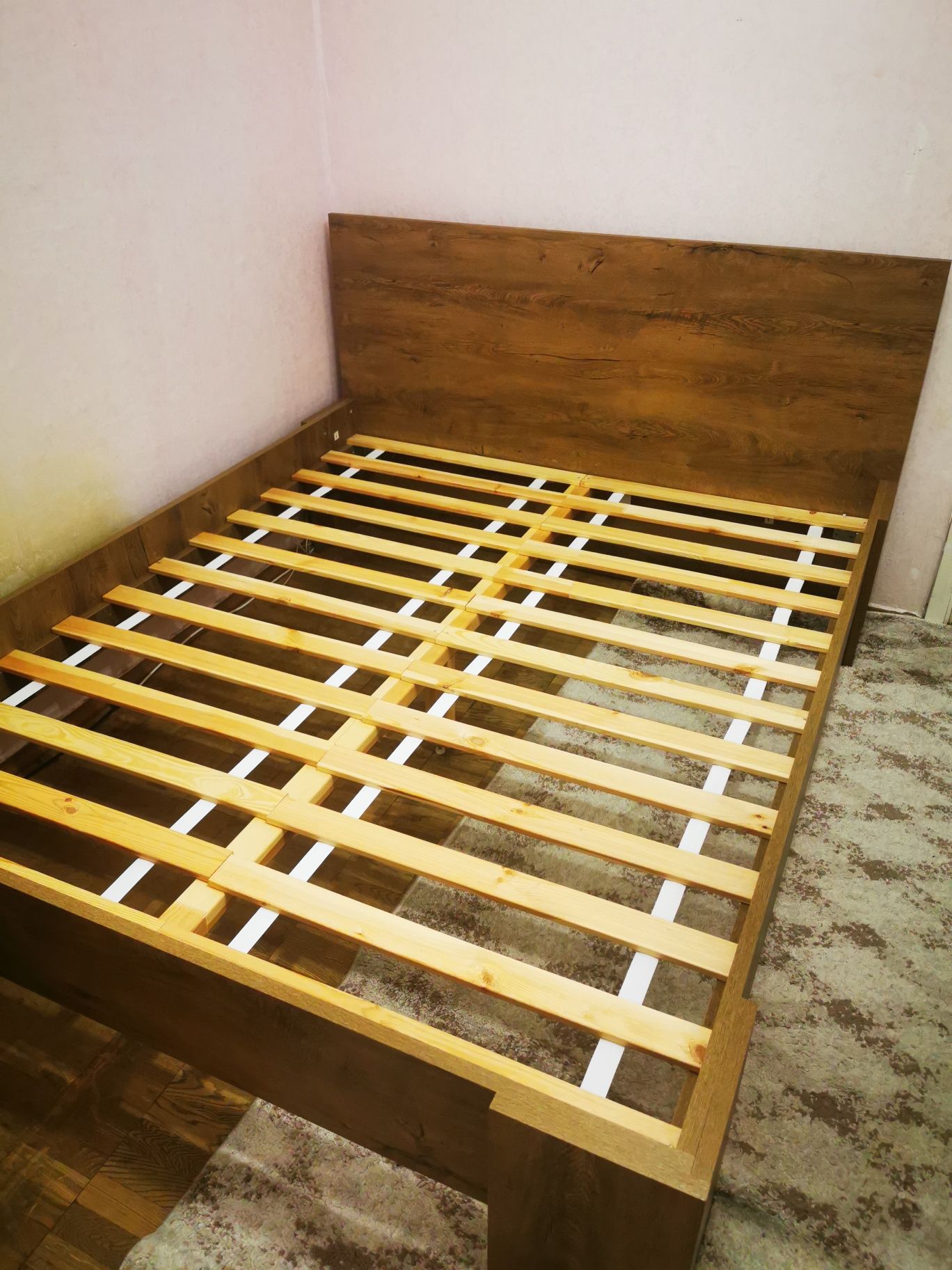Ліжко 160x200см дикий дуб VEDDE Yusk юск
