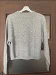 Sweter H&M szary perły oversize wełna