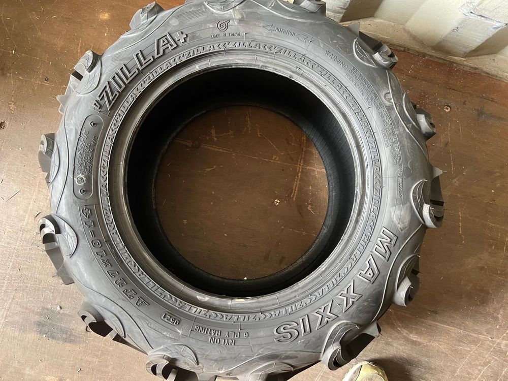 Komplet opon maxxis zilla 27-14 27x10-14 yamaha grizzly can am polaris