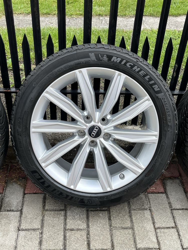 Oryginalne Koła R19 5x112 Audi A6 C8 C7 Q5 A4 Opony 245/45/19