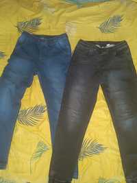 Spodnie jeansowe na gumce roz 158/164