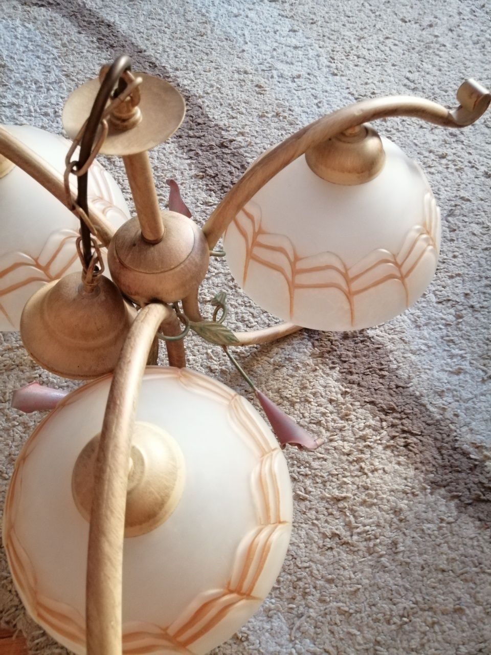 Żyrandol i lampa stojąca. Model Kalia.