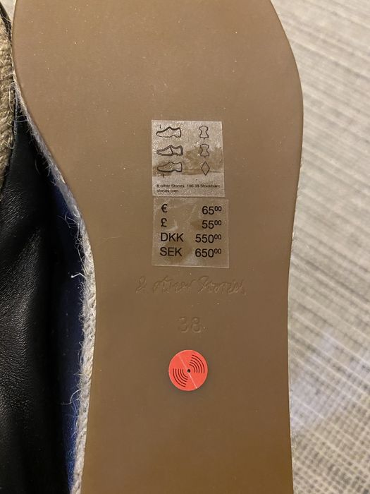 Еспадрільї/туфлі на шнурках з плетеною підошвою &other stories