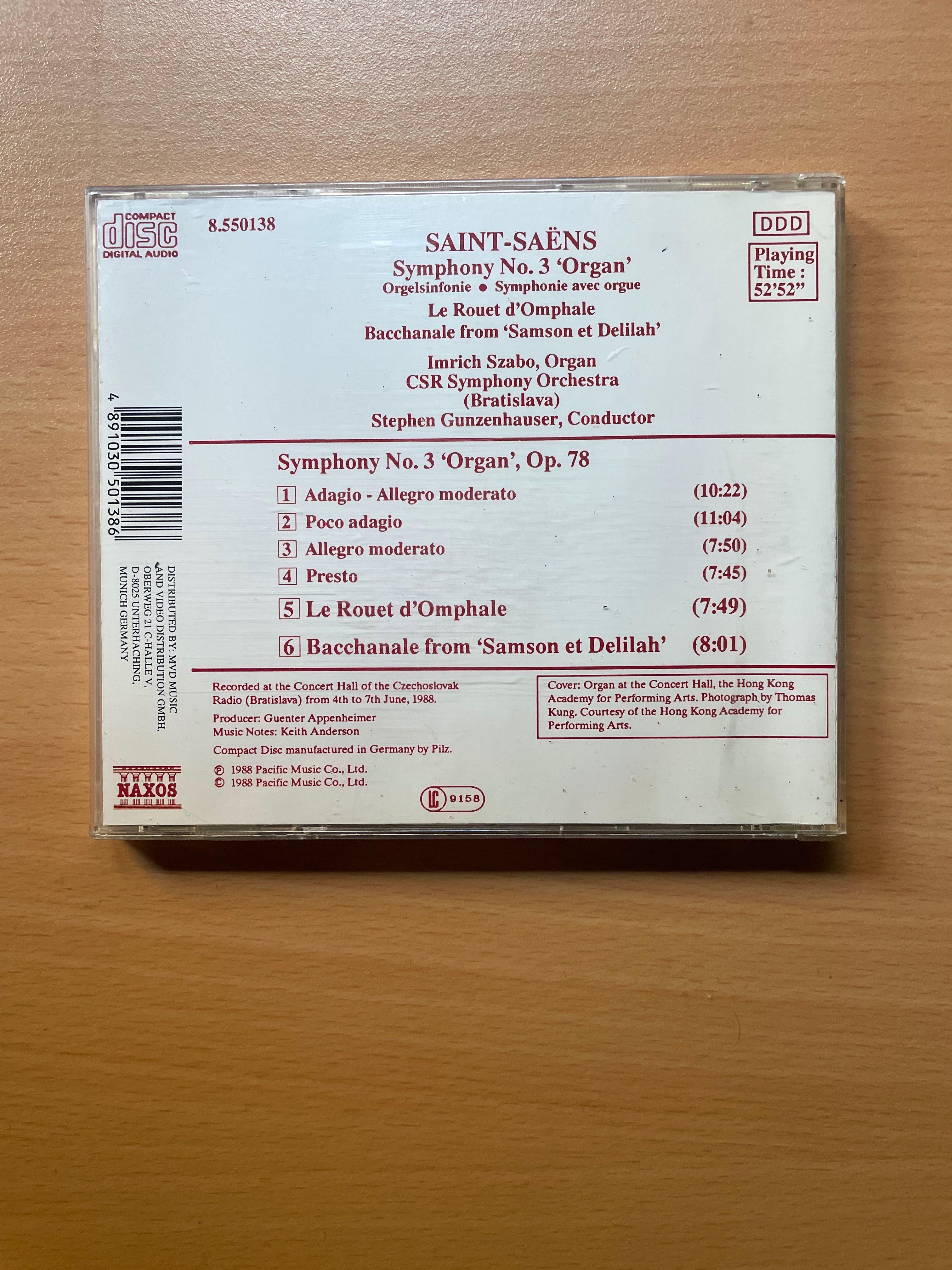 CD Saint-Saëns: Symphony No. 3 / Le Rouet d'Omphale