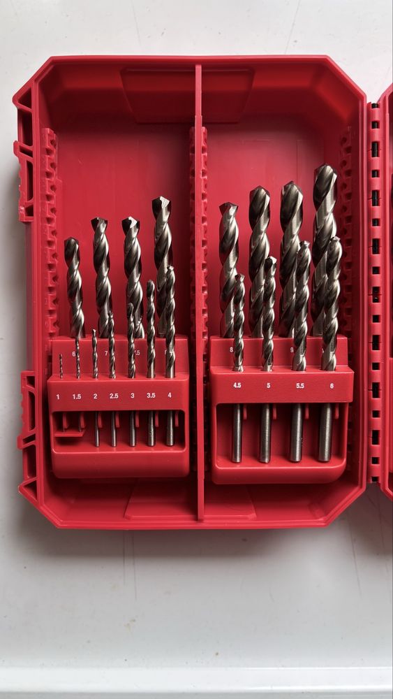 Zestaw wierteł Milwaukee komplet 25 sztuk do metalu