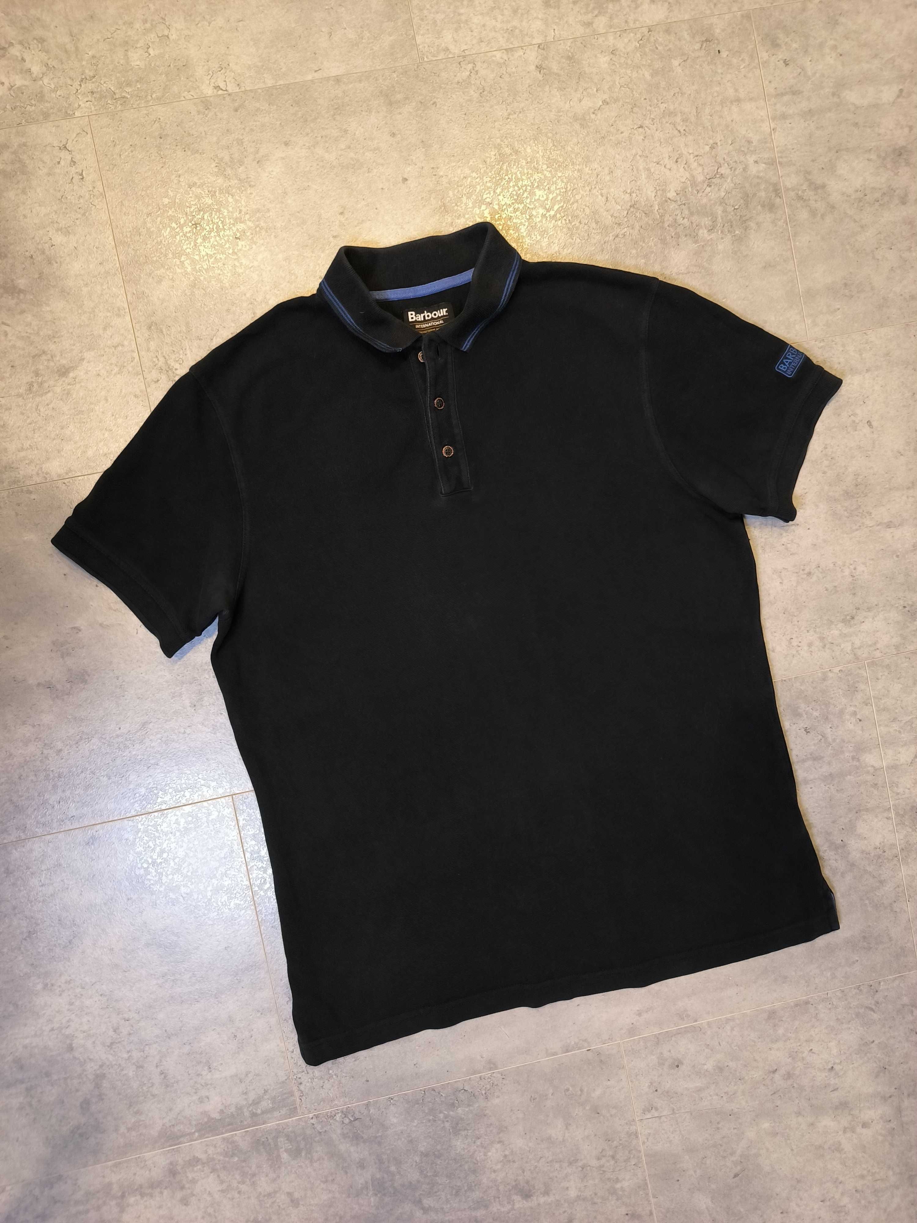 Koszulka Polo Barbour Małe Logo Czarne