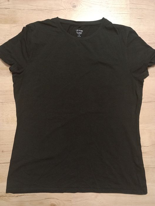 T-shirt koszulka czarna bluzka Marks&Spencer 42 L XL 14