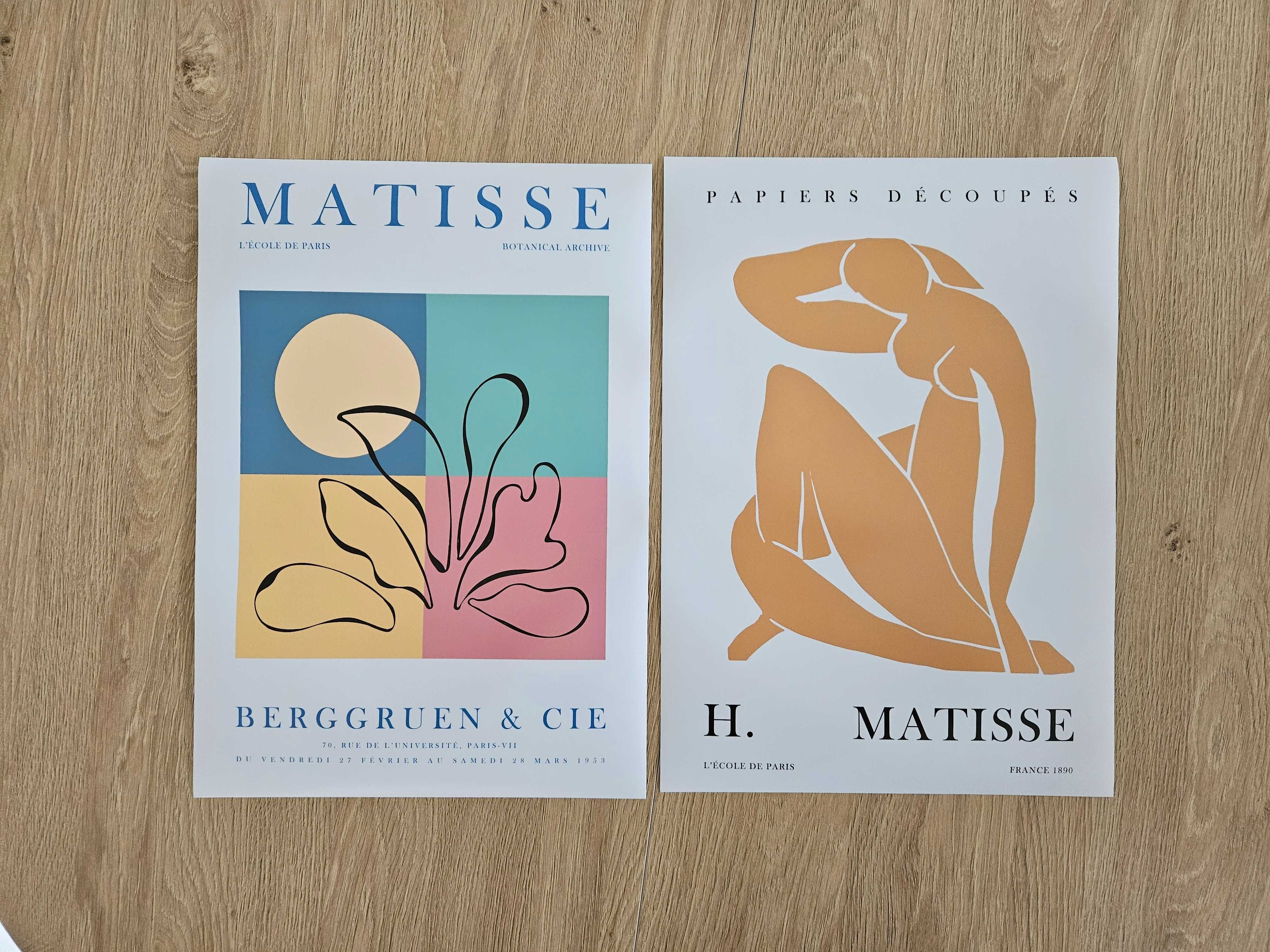 Dwa Plakaty H. Matisse - Kobieta i Roślina (Rozmiar A3 - 29.7 x 42 cm)