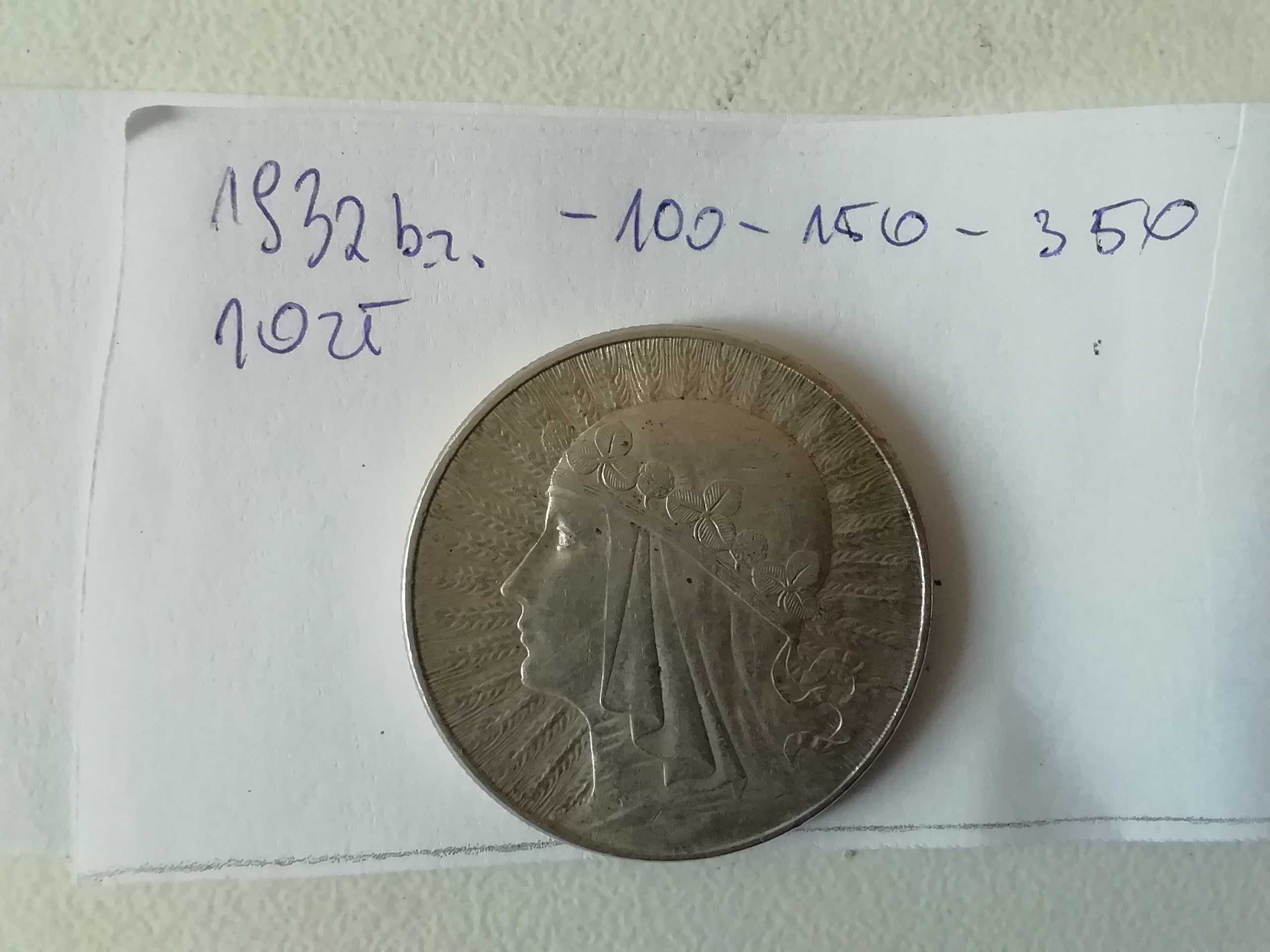 Moneta 10 zł. Polska z 1932 r. srebro stan dobry