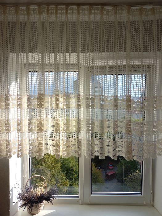 Тюль - сітка з візерунком