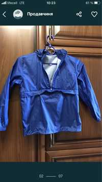 Куртка-дождевик Ветровка с карманом на 8 и 12 лет