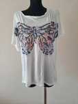 Bluzka H&M S 36 luzna z cekinami Modal