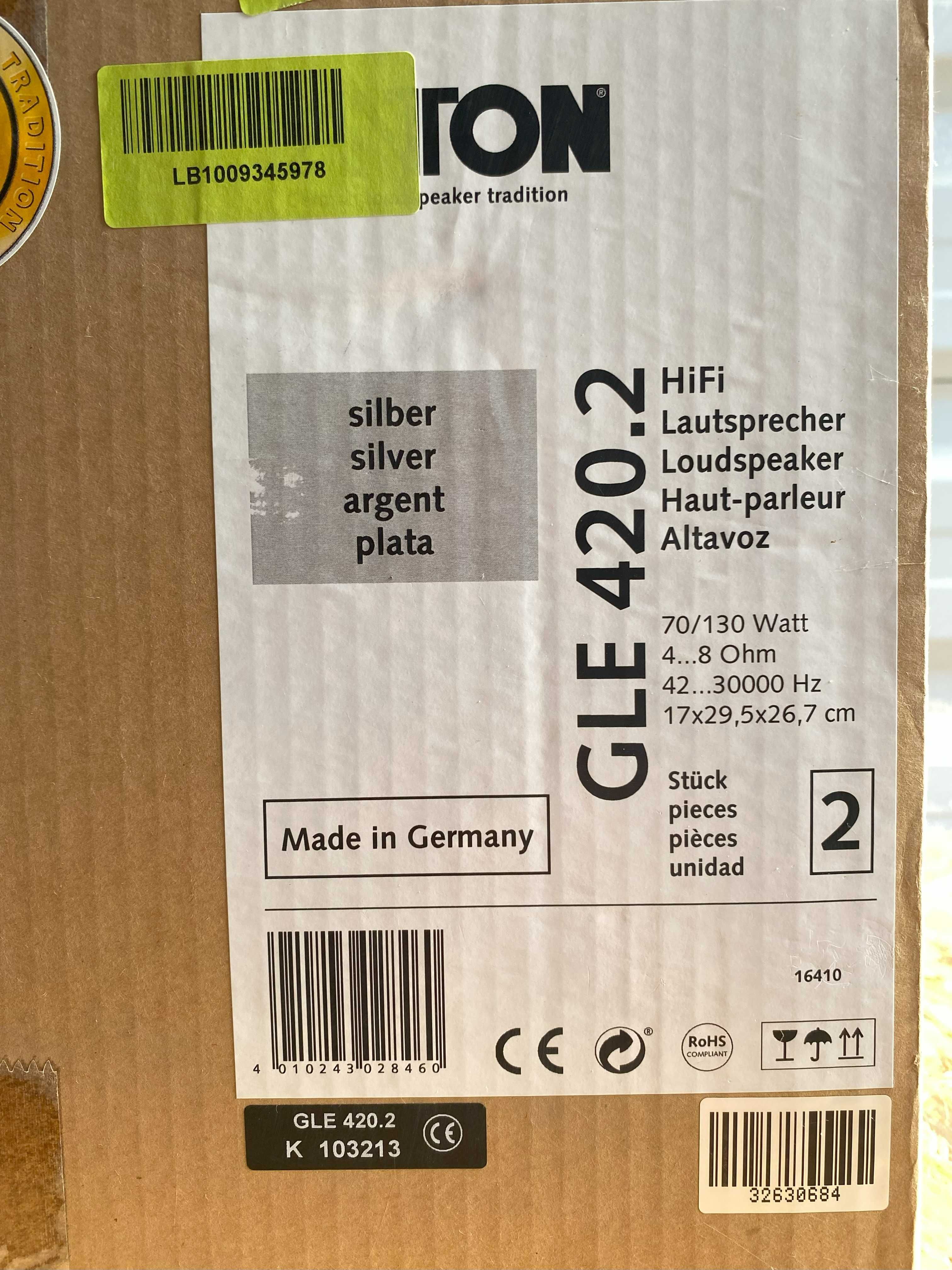 Kolumny Canton GLE-420.2 Silver Srebrne