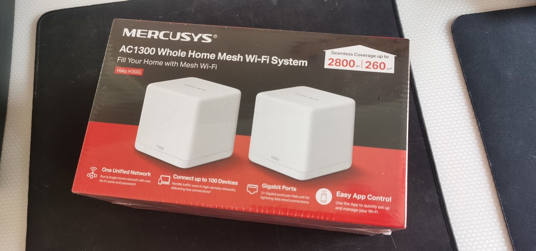 Mercusys Halo H30G Mesh 2-pack router. Duży zasięg WiFi.