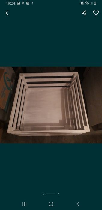 Drewniana skrzynia na zebawki na kółkach 90cm.