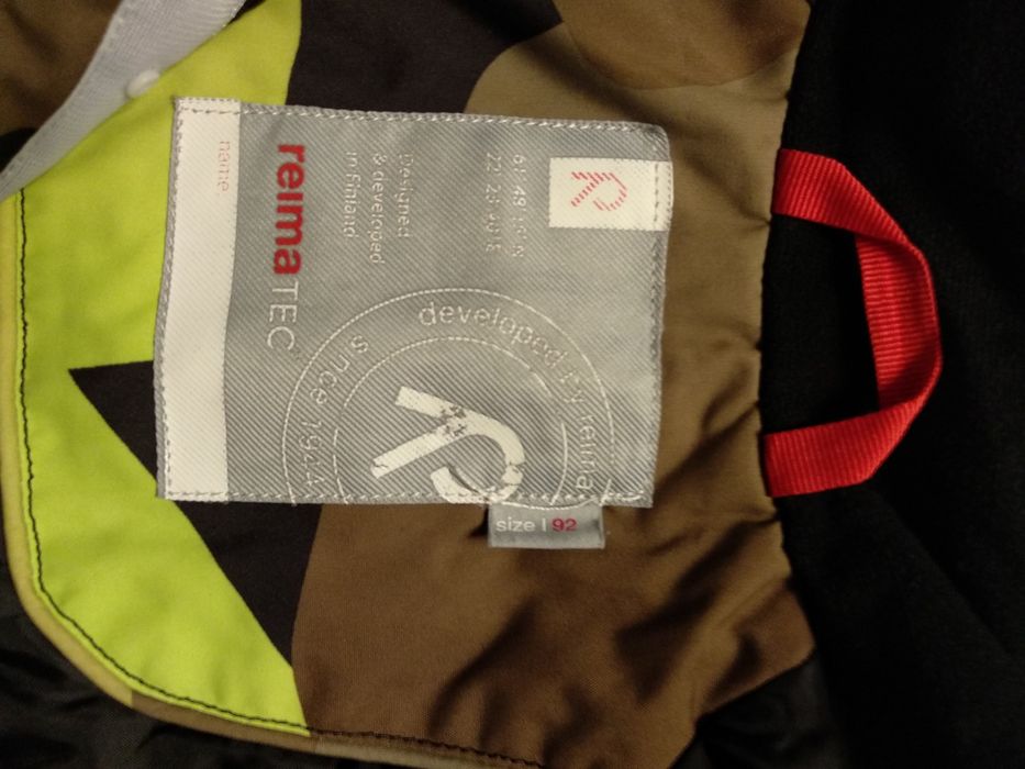 Термо куртка Reima размер 92, рост 92-98см, возраст 18-24 месяца