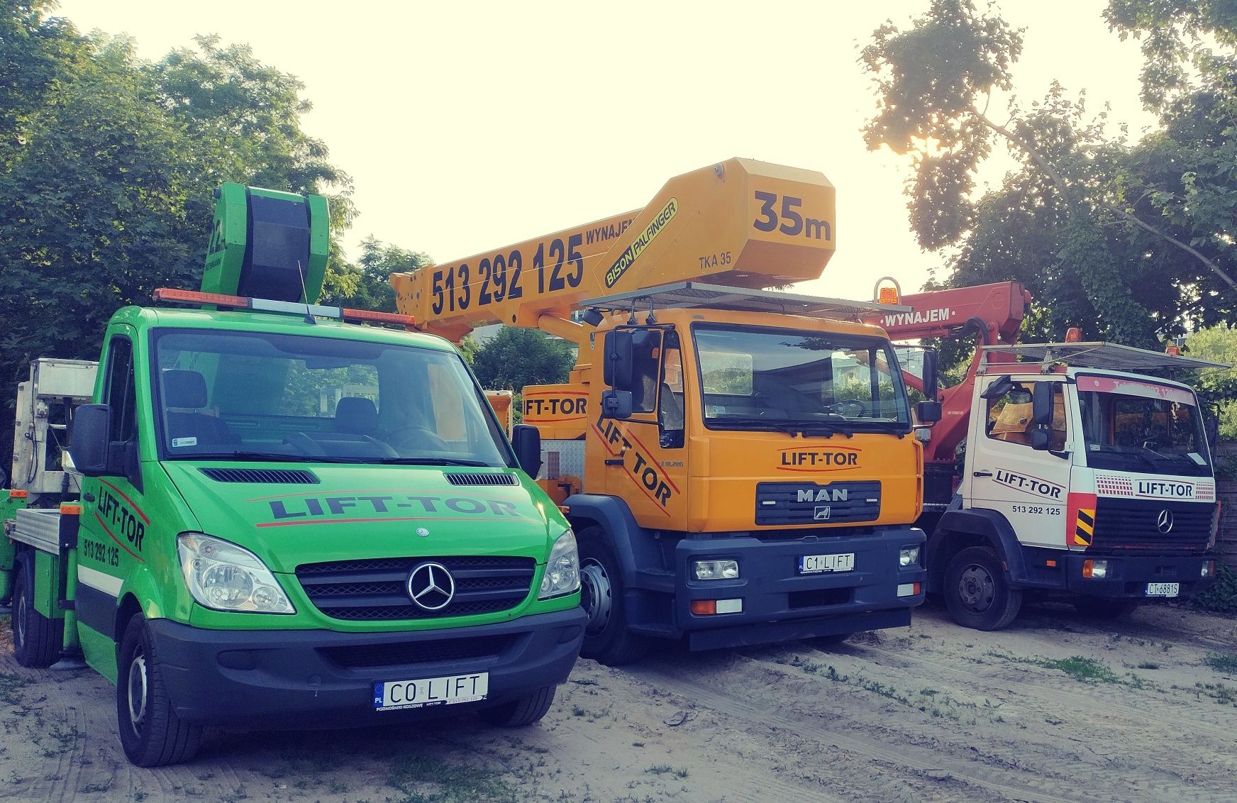 Podnośnik koszowy zwyżka wysięgnik 16m 18m 22m 27m 30m 35m całodobowo