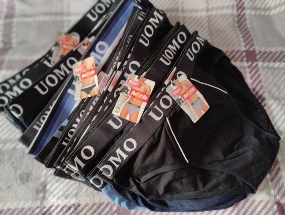 Majtki Męskie UOMO Slipy 95% bawełna  Rozmiar: M   L    XL   XXXL