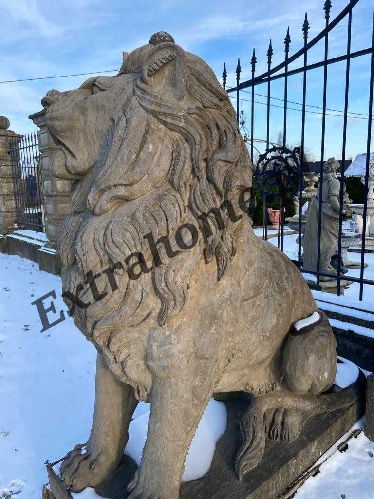 Lwy z brązu , Lew z brązu , Rzeźba Lwa z brązu Lwy pałacowe H200cm HIT