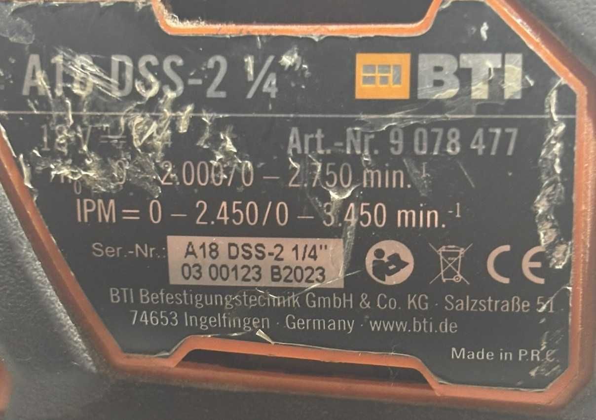 Zakrętarka udarowa BTI A18 DSS 2 1/4