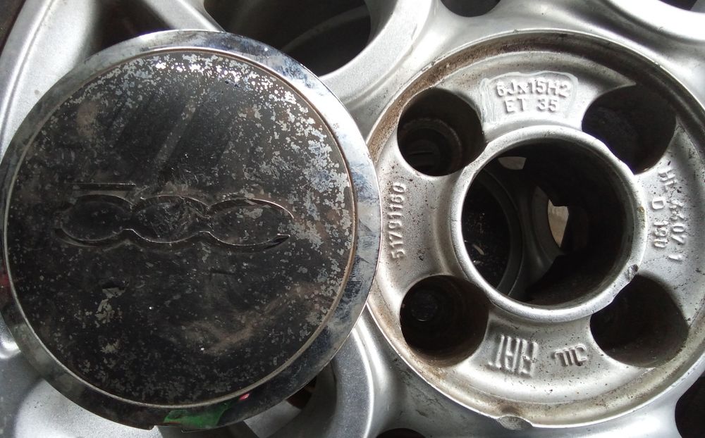 JANTES FIAT 500 R15 FURAÇÃO 4X98