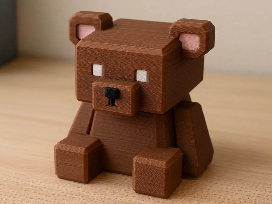 Ursinho Pixel Blocky Bear Personalizado