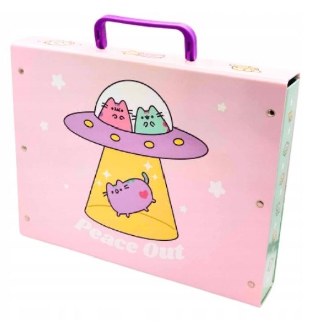 Kotek Pusheen Teczka Z Rączką A4 Dziecięca Organizer