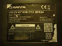 Led MANTA 43 LUN58K-uszkodzony.